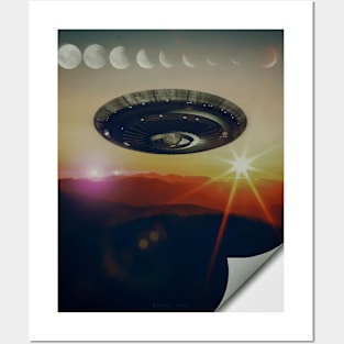 UFO Sign Posters and Art